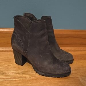 Clark's Brown Leather Ankle Boots